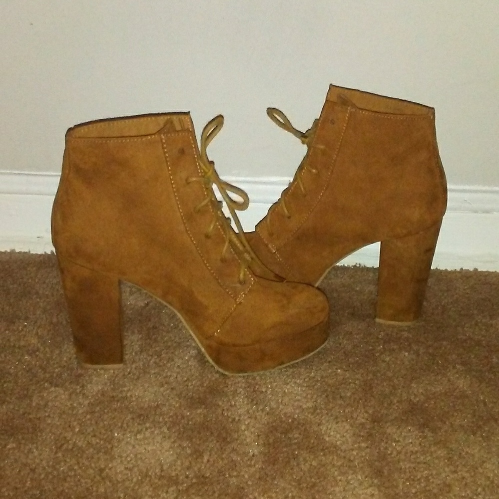 Suede ankle boots